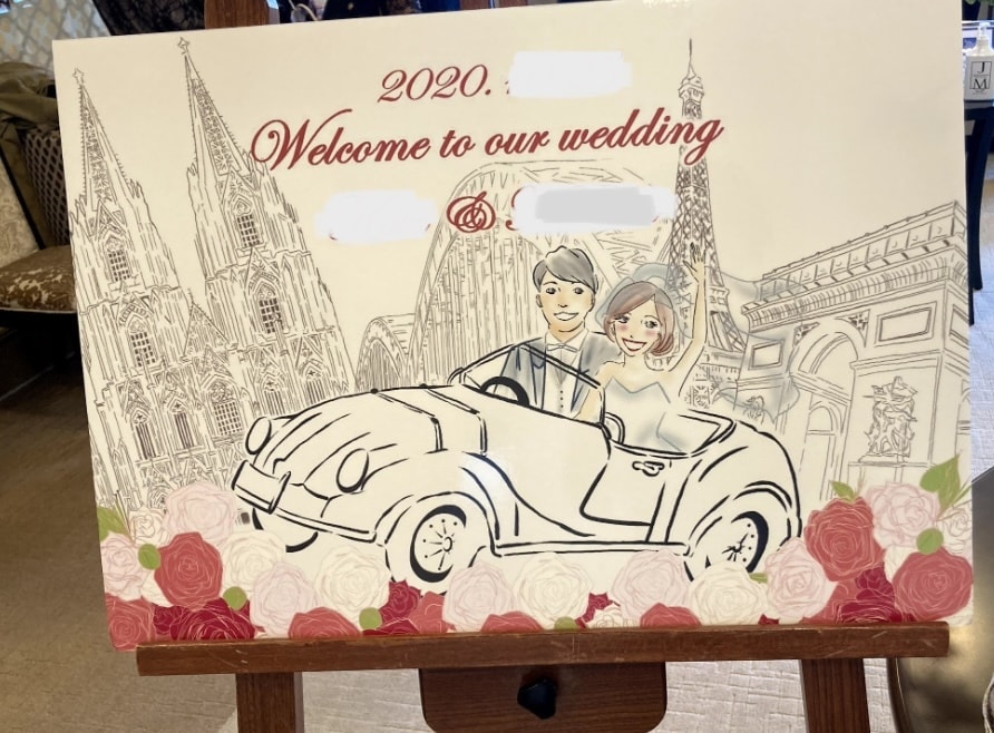 結婚式ウェルカムボード作成します ～シンプル・ゆるタッチ似顔絵〜 イメージ2