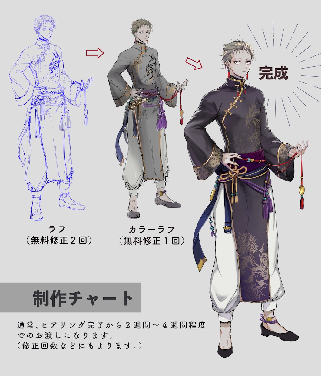 キャラクターの魅力を表現した立ち絵を制作致します ◆TRPG用の立ち絵、配信用立ち絵など イメージ4
