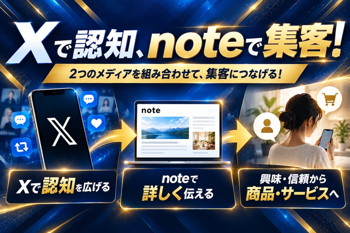 3万円でX運用＋note運用をまとめて代行します Xポスト60本＋note記事4本！1か月間の運用特典付き！ イメージ3