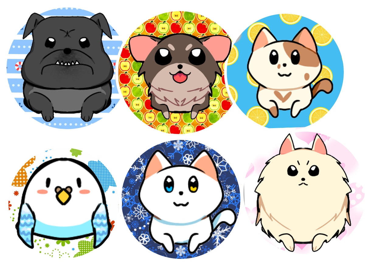 ゆるふわ癒されるイラスト描きます ゆるふわ可愛いアイコン動物イラスト イメージ8
