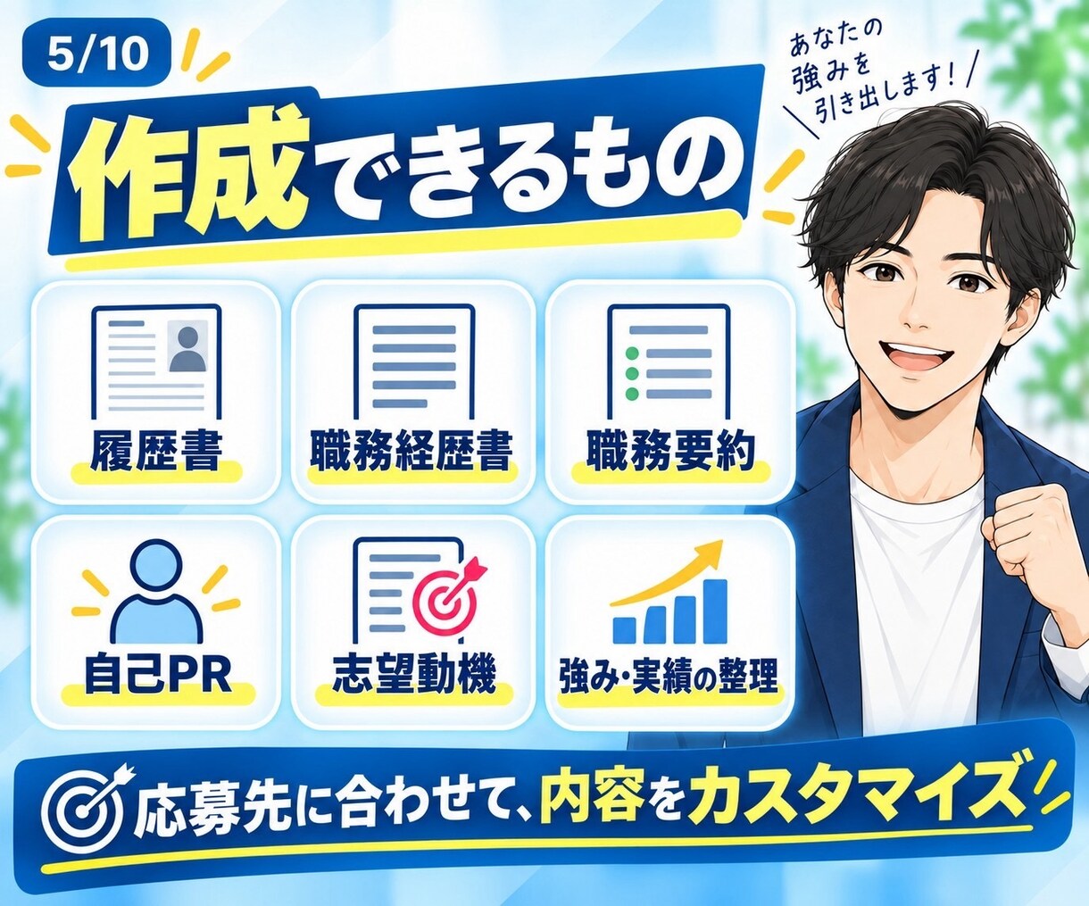 話すだけで履歴書•職務経歴書丸投げで作成します 20〜60分ヒアリング｜文章準備不要・完全丸投げOK イメージ5