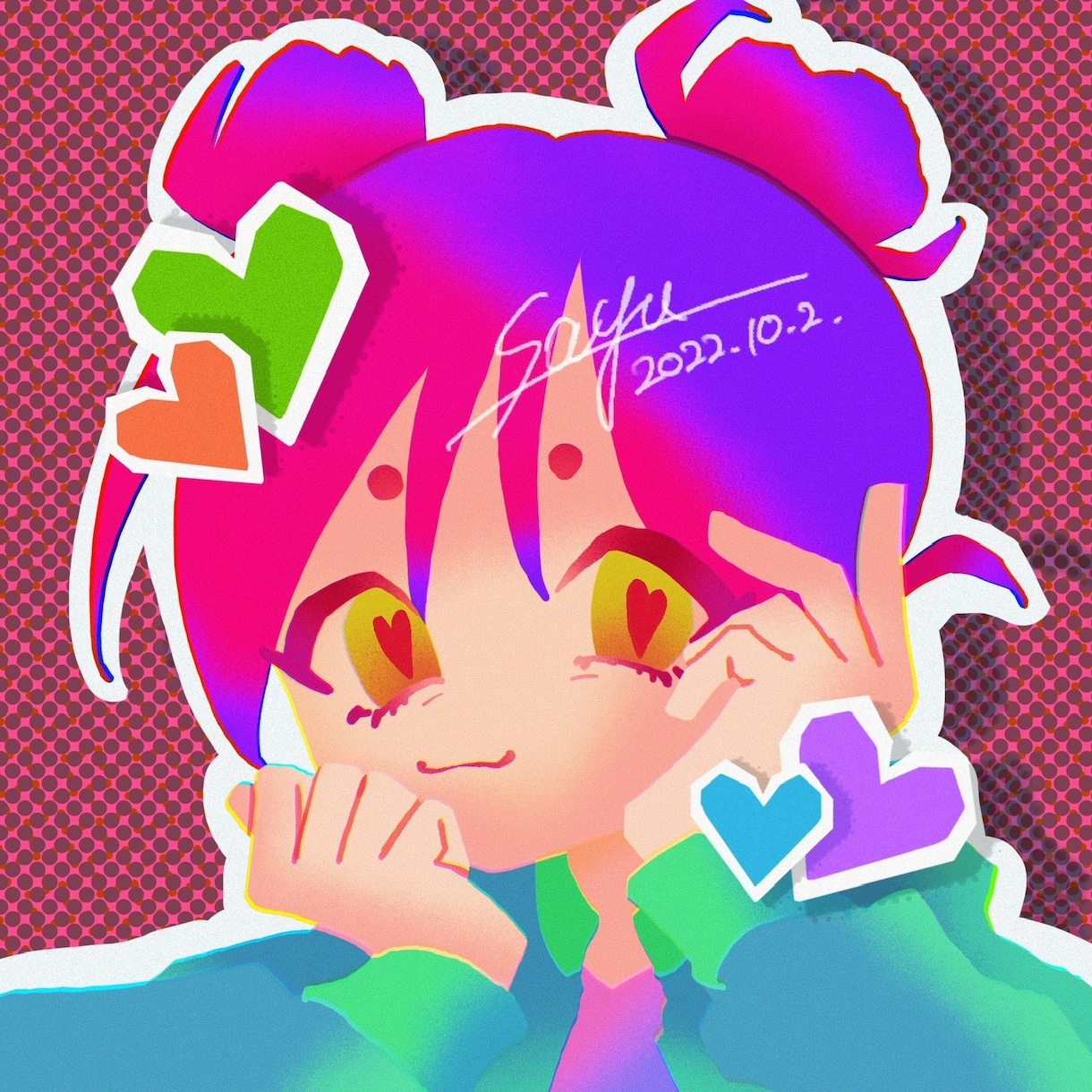 SNS等のアイコン！可愛いイラスト描きます 個性的で可愛い最強アイコンが欲しい方へ！！ イメージ4