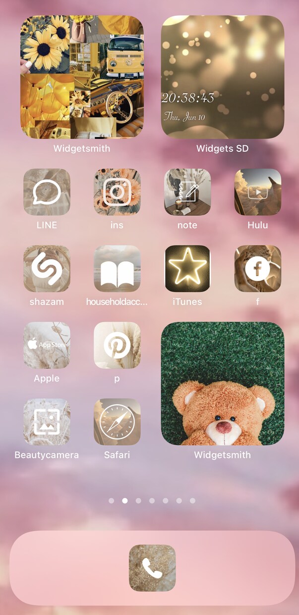 ヴィジェット作成します 携帯ホーム画面のヴィジェットで自分だけのアイコンにしちゃお♡ イメージ1