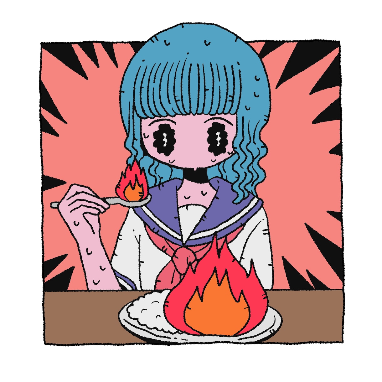 マットでレトロ、どこか不思議なイラストを描きます シュールで個性的な世界観を描くのが得意なイラストレーター。 イメージ5