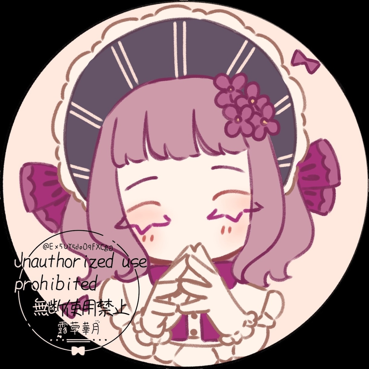 可愛らしい女の子のアイコンイラストを描きます SNSのアイコンに使える女の子のデフォルメイラスト イメージ4