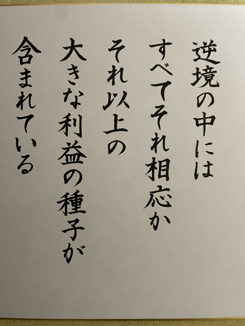ナポレオン・ヒルの【名言書作品】をお届けします どんな逆境にも、未来を変える”希望の種”が眠っている。 イメージ2