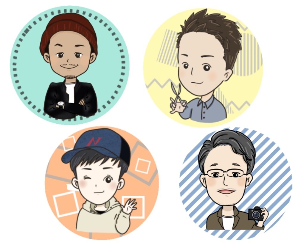 親しみやすい男性似顔絵アイコン描きます 初心者様大歓迎!!修正無制限で安心⭐︎表情違いも作成OK!! イメージ5