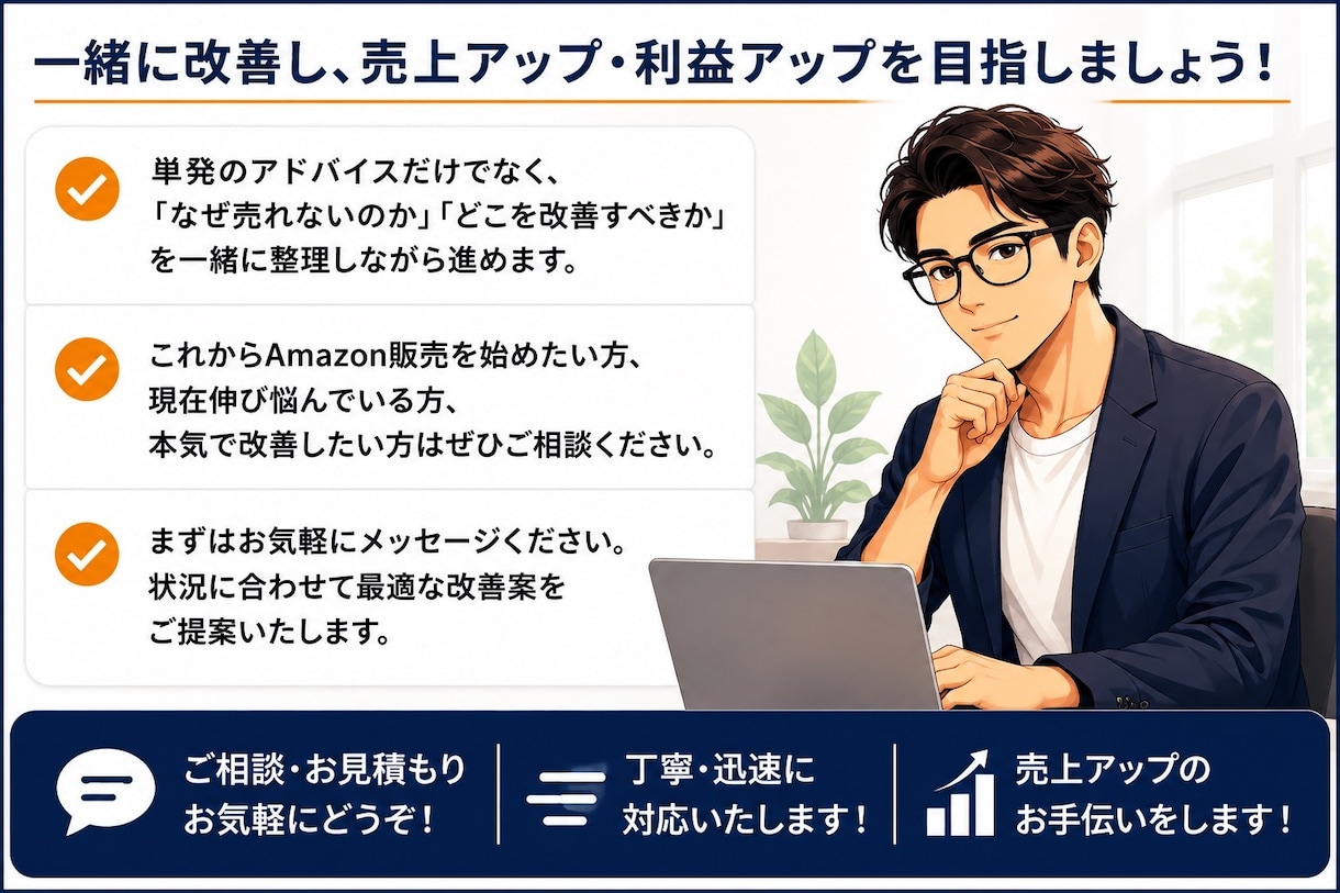 プロがAmazonのコンサル・運営代行致します 現場経験ベースで"売れるAmazon運営"を支援！！ イメージ4