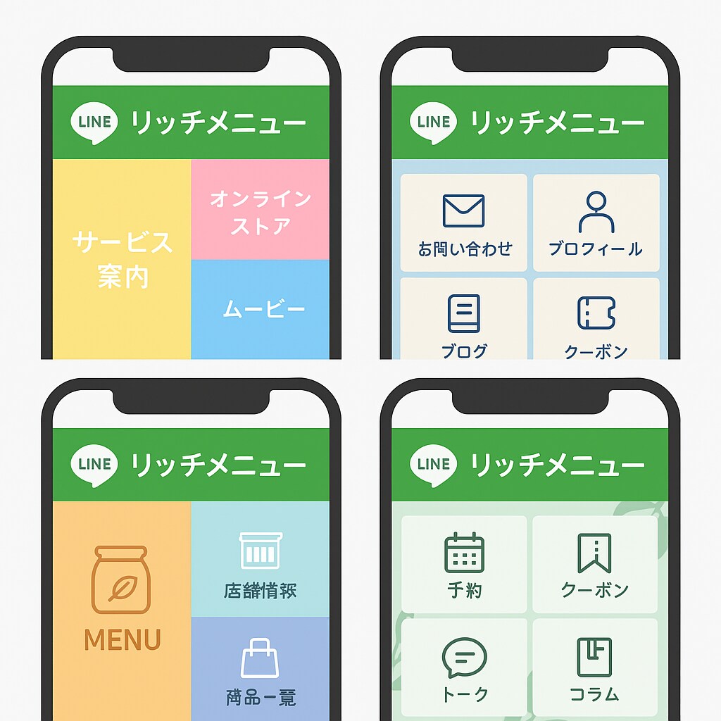 企業案件多数!!リッチメニュー制作します 修正無制限!!!納得のいくリッチメニューを制作します イメージ2