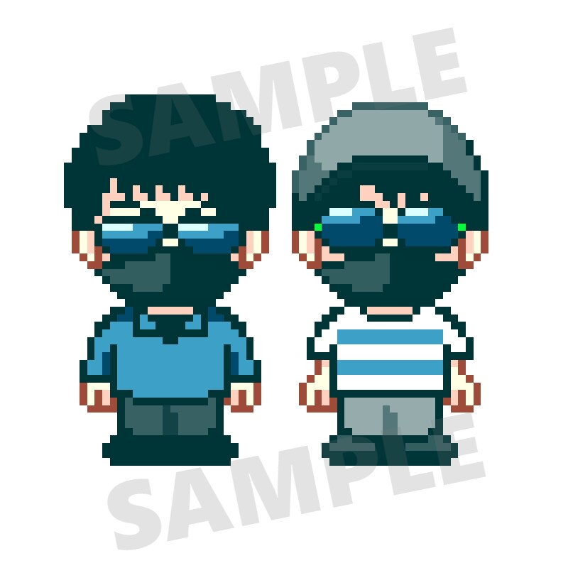 ミニキャラドット絵アイコンお作りします レトロゲーム風ドット絵でSNS用アイコンお作りします イメージ5