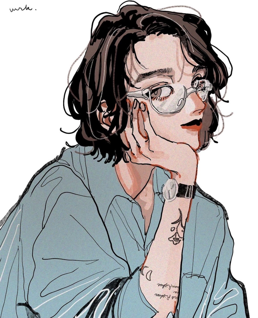 オシャレで個性的なアイコンイラストを制作します あなたの個性を最大限に活かした一枚を イメージ3