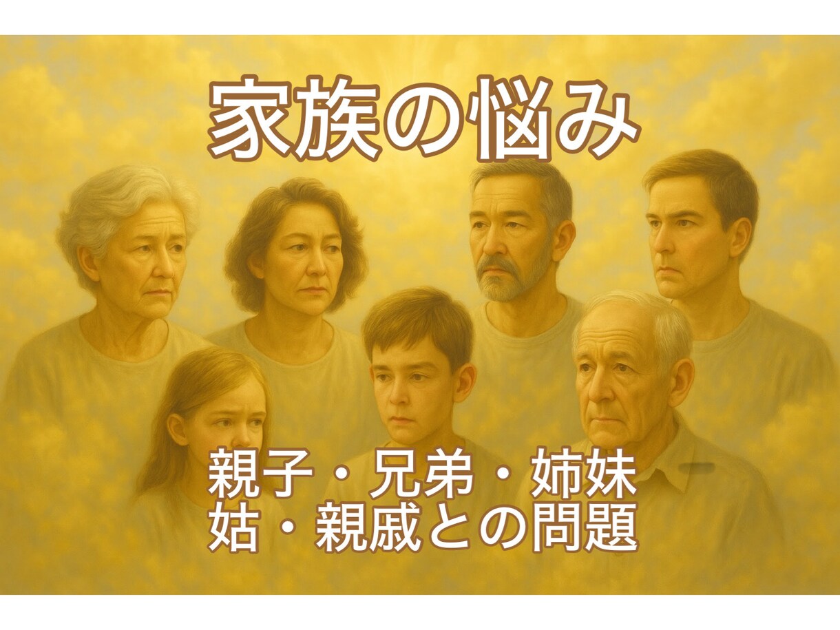 家族の問題を解きほぐします すれ違いを癒やし調和を取り戻すスピリチュアルリーディング イメージ2