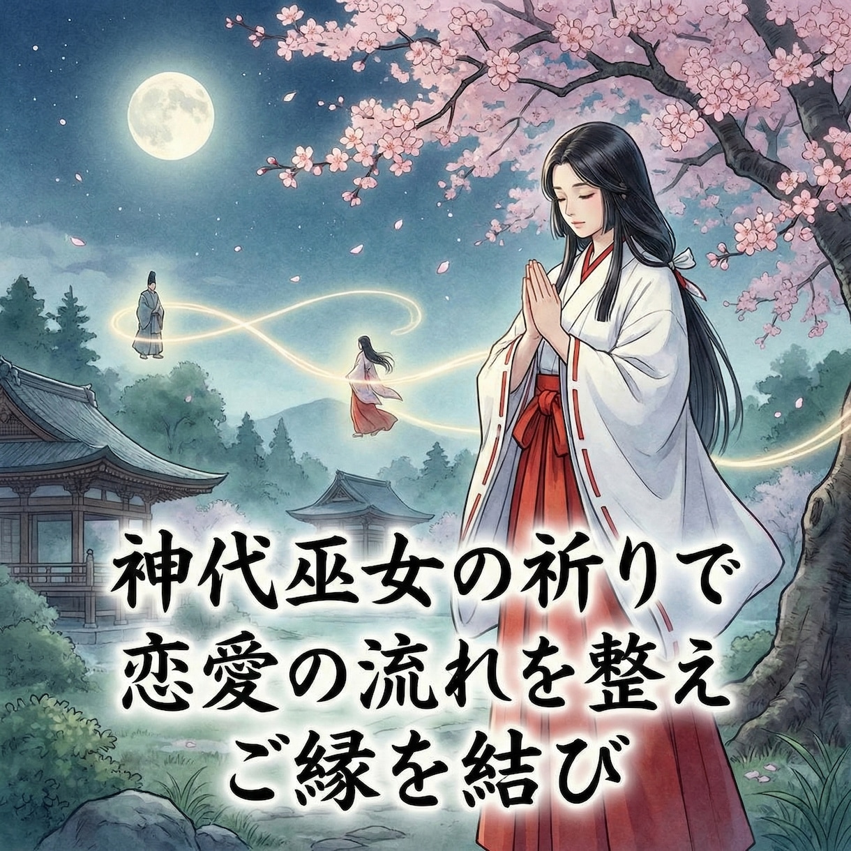 神代巫女の祈りで恋愛の流れを整えご縁を結びます 恋に向かう意識を整え自然なご縁が巡る状態へ導きます イメージ7