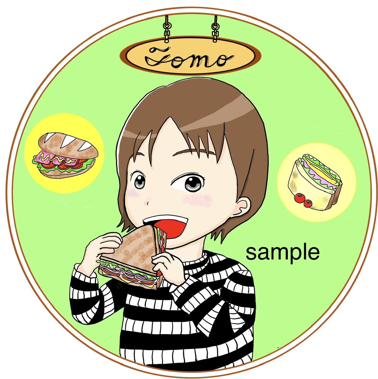 シンプルなあなただけの雰囲気イラストを描きます 「小物やポーズ」サービスします！ イメージ4