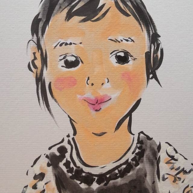 写実と違う「あたたかさ」のある似顔絵をお描きします お子様や可愛いワンちゃん、猫ちゃんの記念に。白黒写真からも。 イメージ2
