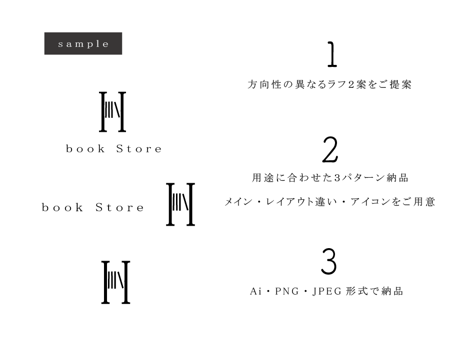 シンプルな文字を活かしたロゴデザインを制作します 文字を活かし、お店の想いを形にするロゴをご提案します。 イメージ9