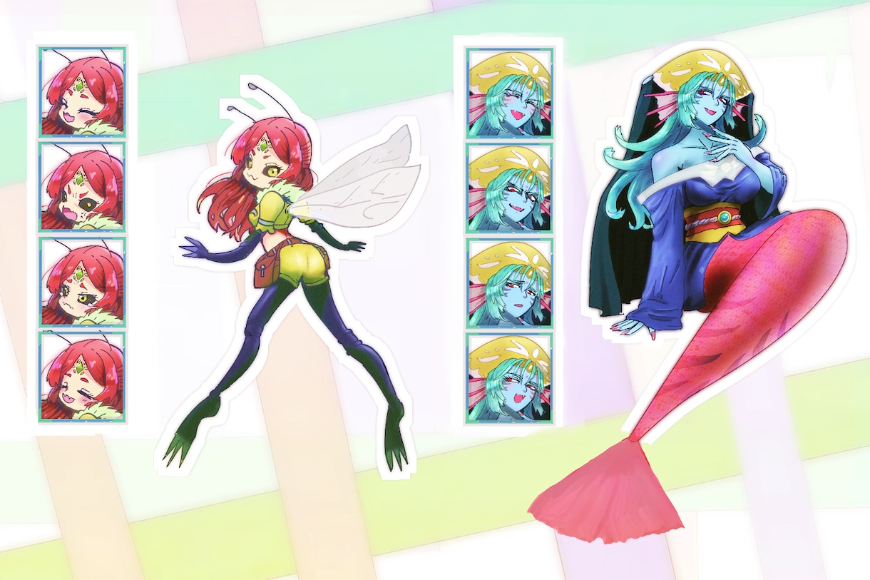 あなたの理想の立ち絵描きます 自作のゲームやTRPGの立ち絵など価格のことも詳しくは詳細へ イメージ5