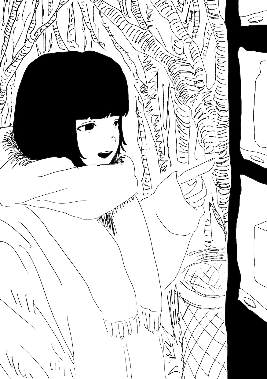 ゆるいモノクロイラスト描きます SNSアイコン・動画用・一枚絵・挿絵など ◎商用OK イメージ2
