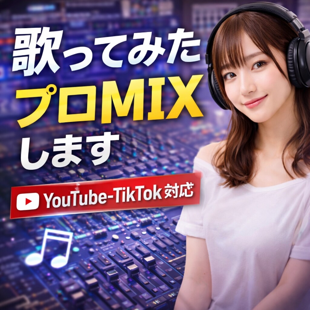 歌ってみた・オリジナル曲をMIXマスタリングします プロ品質のMIXを15000円で制作 イメージ1