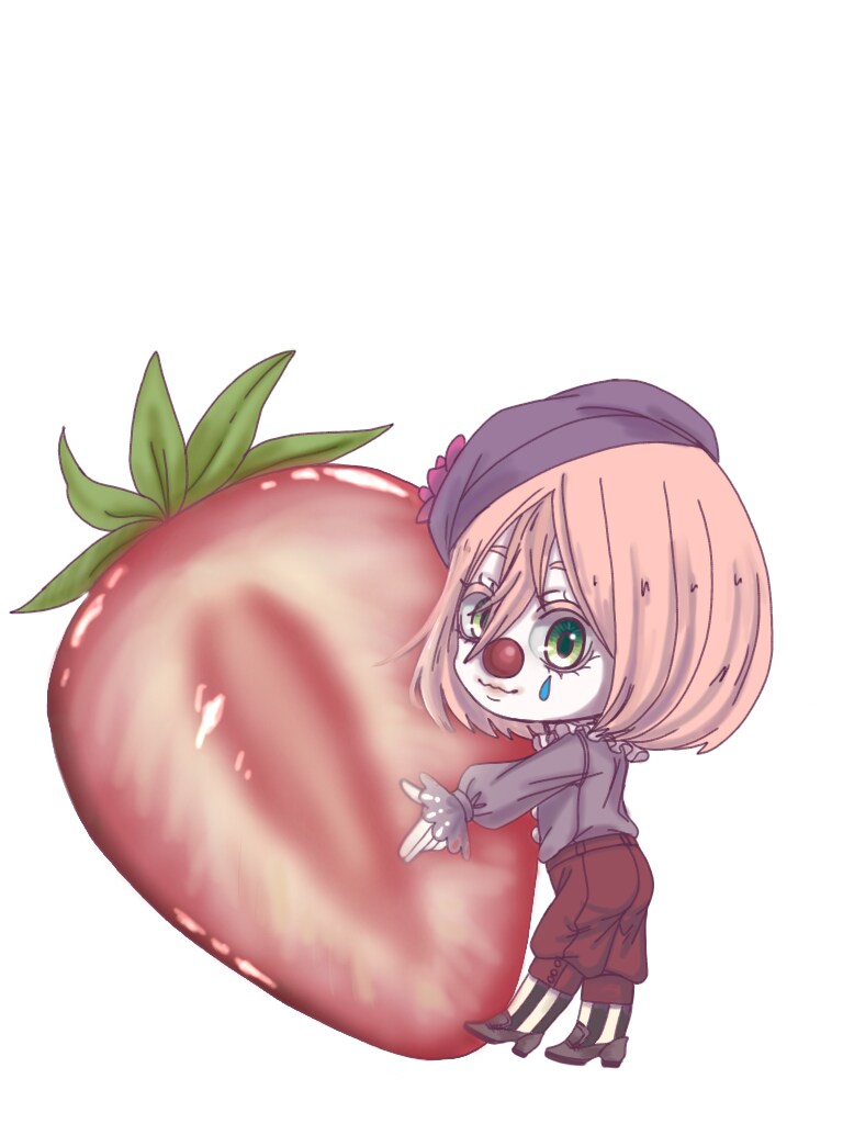 可愛いフルーツとデフォルメキャラクターを描きます フルーツはリアルっぽく、キャラクターは可愛らしく描きます！ イメージ1