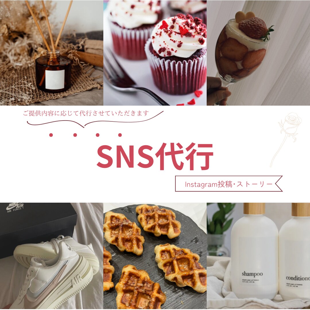 SNS代行します フォロワーを増やしたい方、代行お試し！ イメージ1