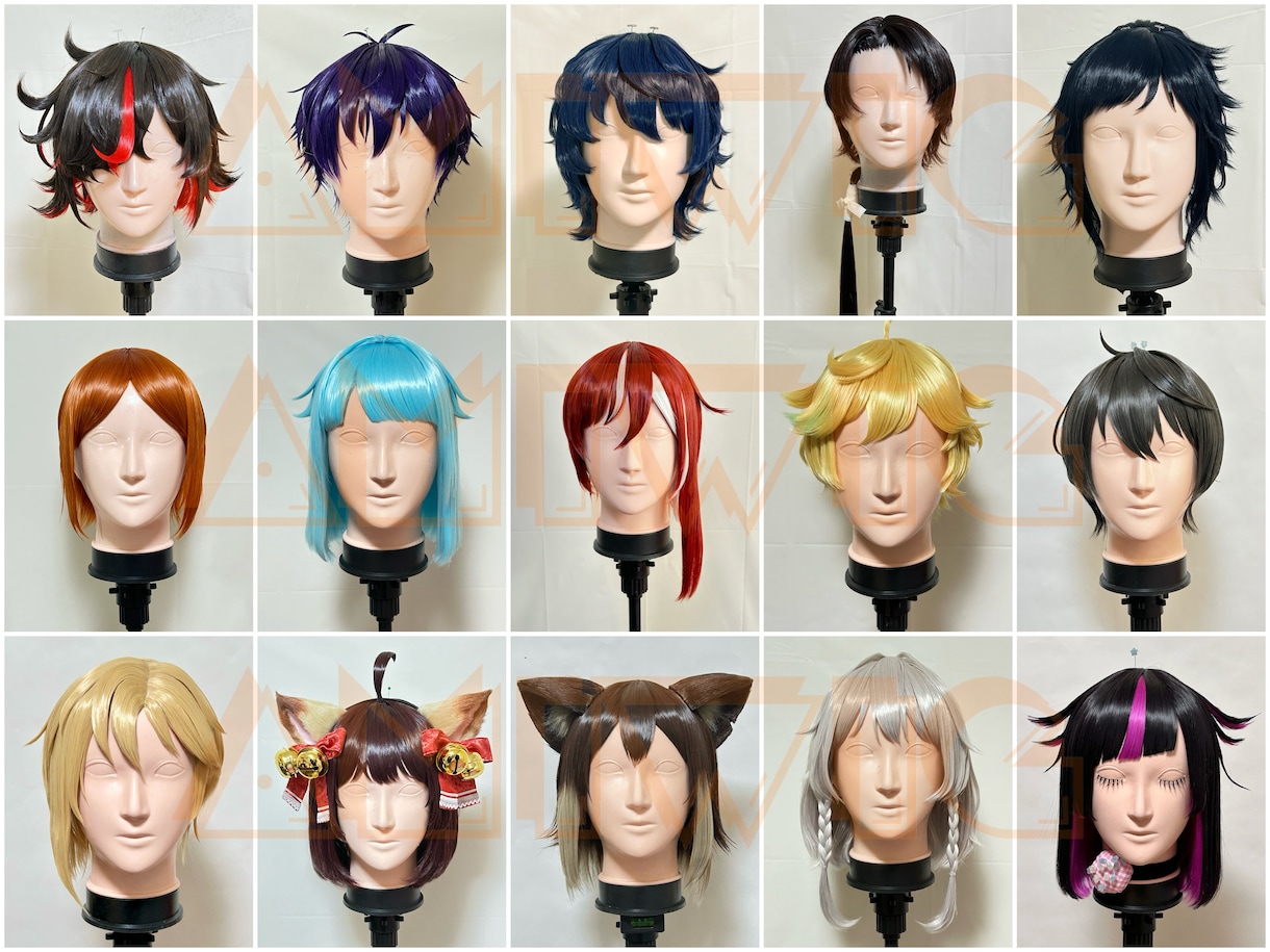 コスプレウィッグの制作します 女性キャラのウィッグ得意です！ イメージ3