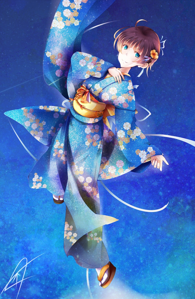 着物絵・和装絵得意ですのでよろしくお願い致します アマチュアですが和系のイラスト承ります! イメージ3