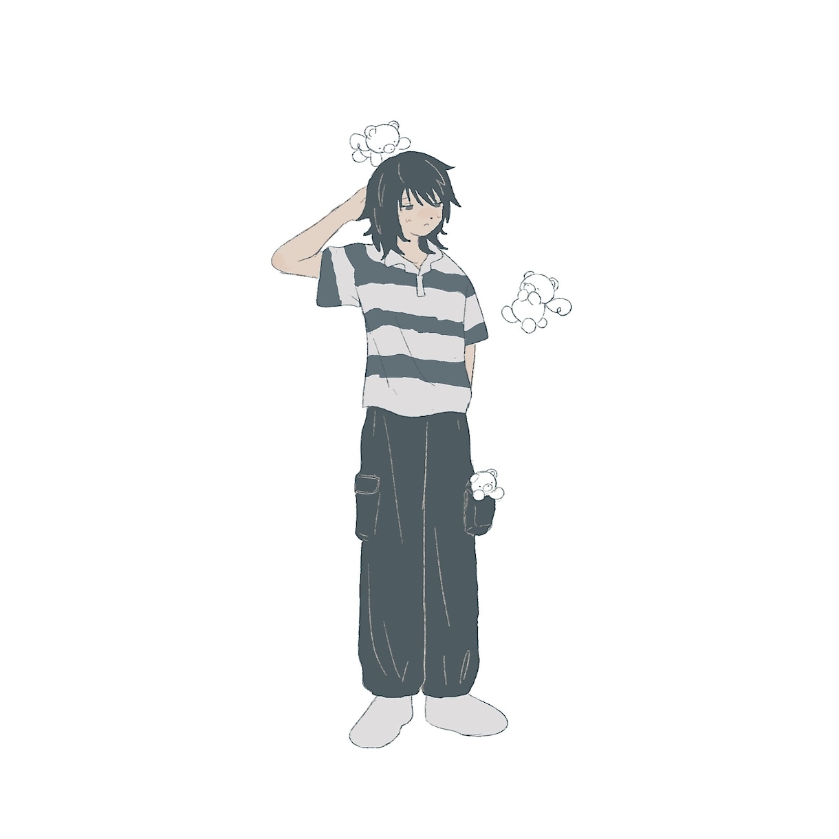 不思議な世界観のイラストお描きします グッズや動画SNS等で映えるイラスト描きます！ イメージ6