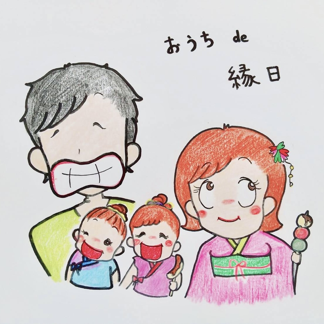 2000円でイラストを描きます 色鉛筆とサインペンでしか出せない温かみのあるイラスト イメージ6