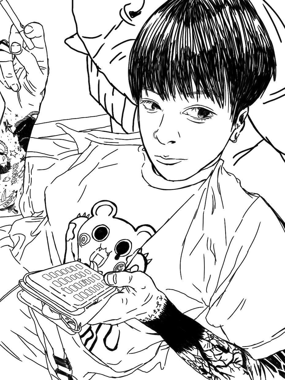 似顔絵。アイコンに使えると思います 主に模写です。キメキメの自撮りを少し味のある感じで描きます。 イメージ2