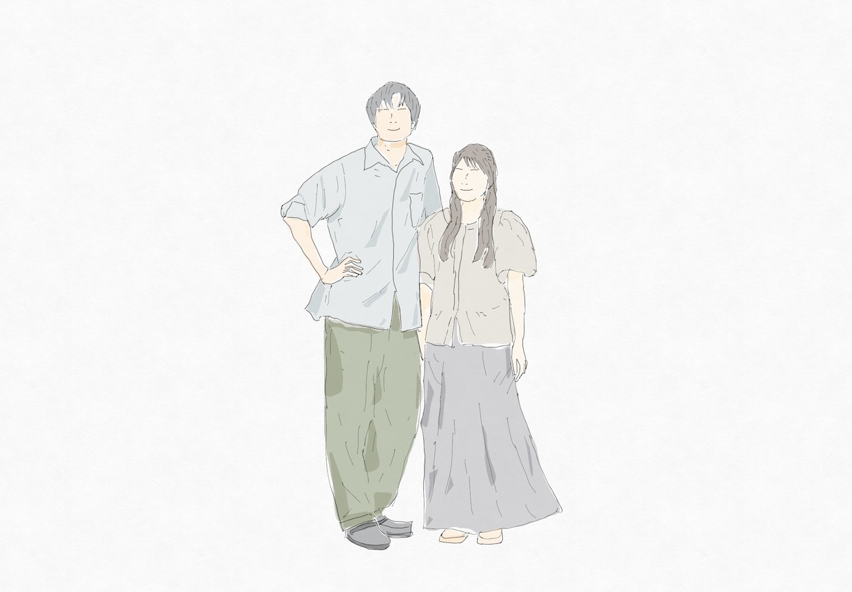 お写真からｲﾗｽﾄ作成します 結婚式・プロフブック・記念日に。写真をおしゃれな一枚に イメージ1