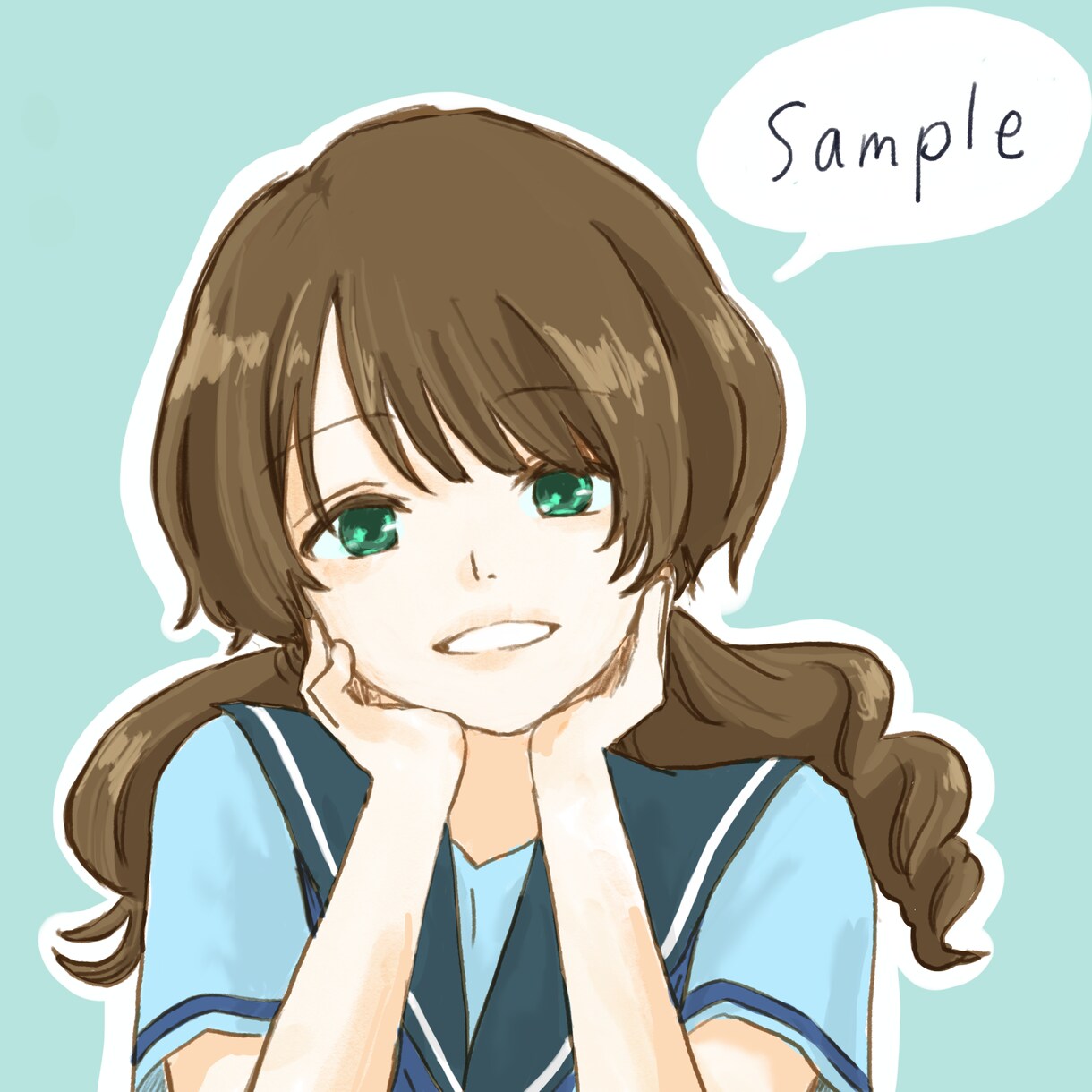 バストアップイラスト描きます 納得いくまで修正可。あなたのイラスト描かせてください！ イメージ1