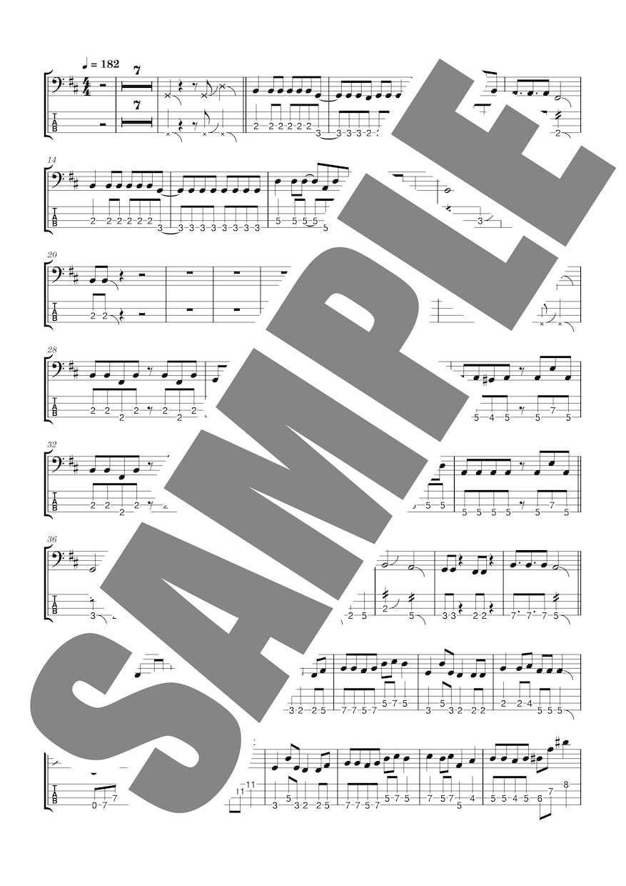 ベースの耳コピ・譜面作成いたします 弾きたい曲の譜面がない！ でも、耳コピは苦手……という方へ イメージ5