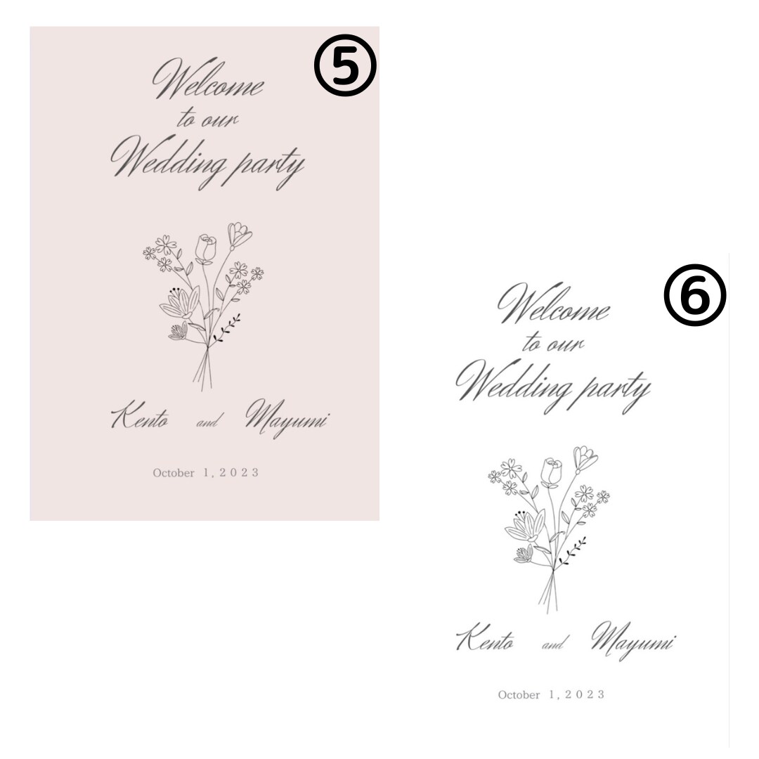 結婚式のワンポイント♡ウェルカムボードを作成します 選べる10種類♡ おしゃれなウェルカムボードつくります！ イメージ8