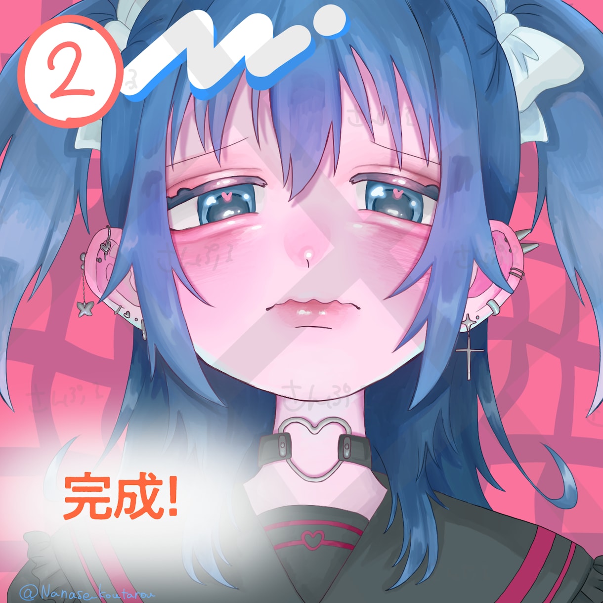 かわいいSNSアイコン用イラスト描きます 商用可・最短2日対応｜1000円で丁寧に制作します イメージ7