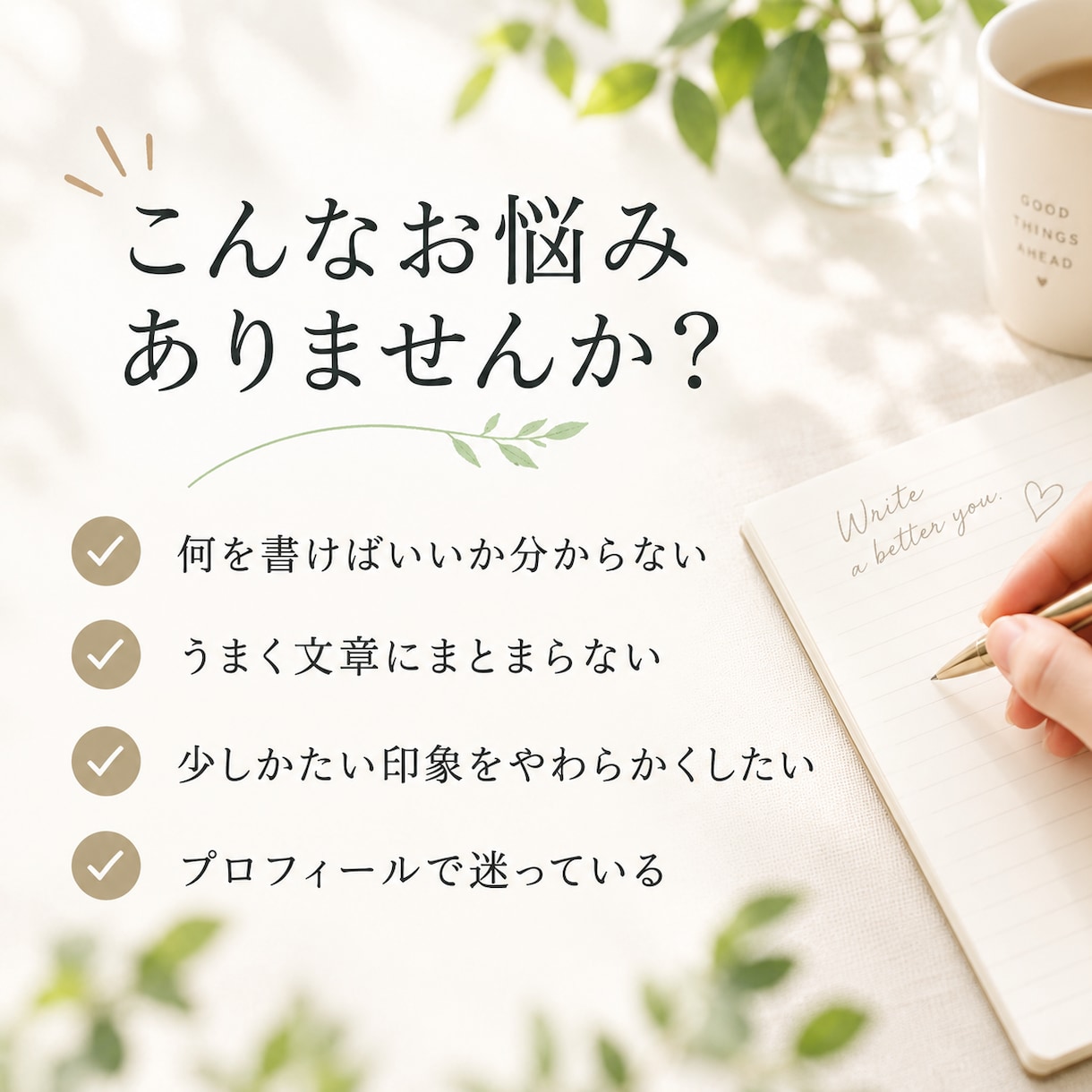 プロフィール文をやさしく整えます note・SNS向けに、やさしく読みやすく整えます イメージ2