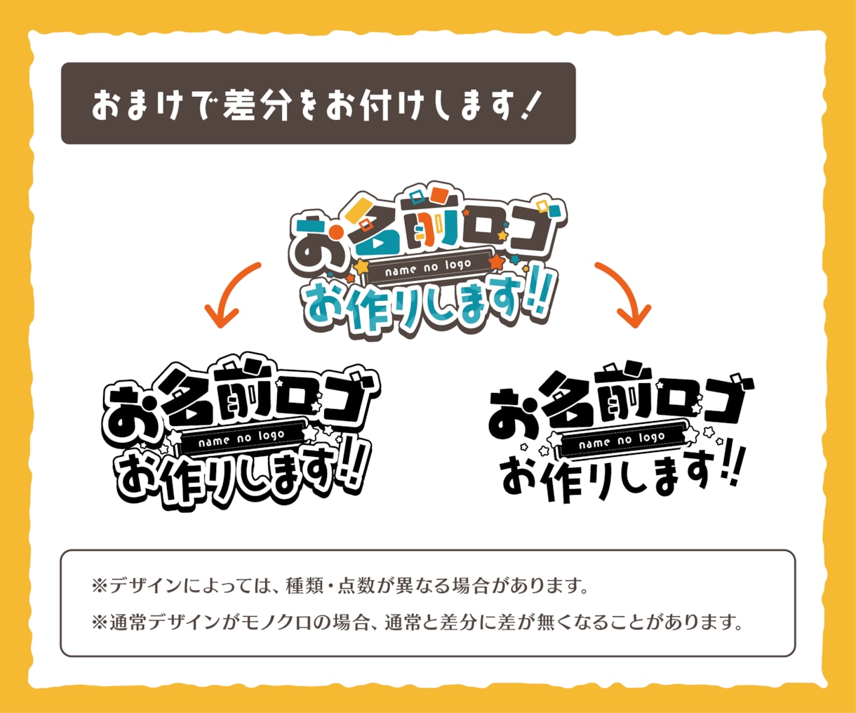 Vtuber様・Vライバー様のロゴを作ります 商用利用可◎唯一無二のロゴであなたの活動をさらに輝かせます！ イメージ2
