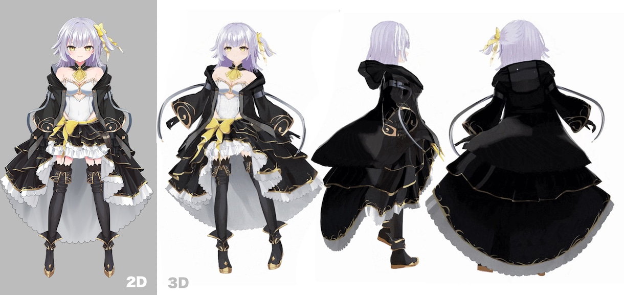 Vtuber向けオリジナル3Dモデル制作を承ります 立ち絵を高品質3Dモデル化！VRM・MMD・VRChat対応 イメージ10