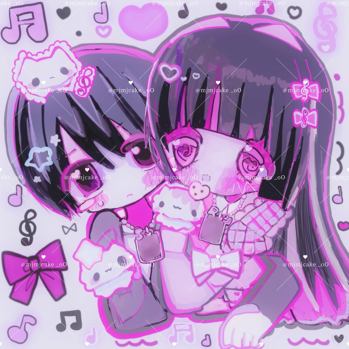アイコンイラストや一枚絵あまあいおゆめお届けします 不思議であまあいお夢にようこそ イメージ4