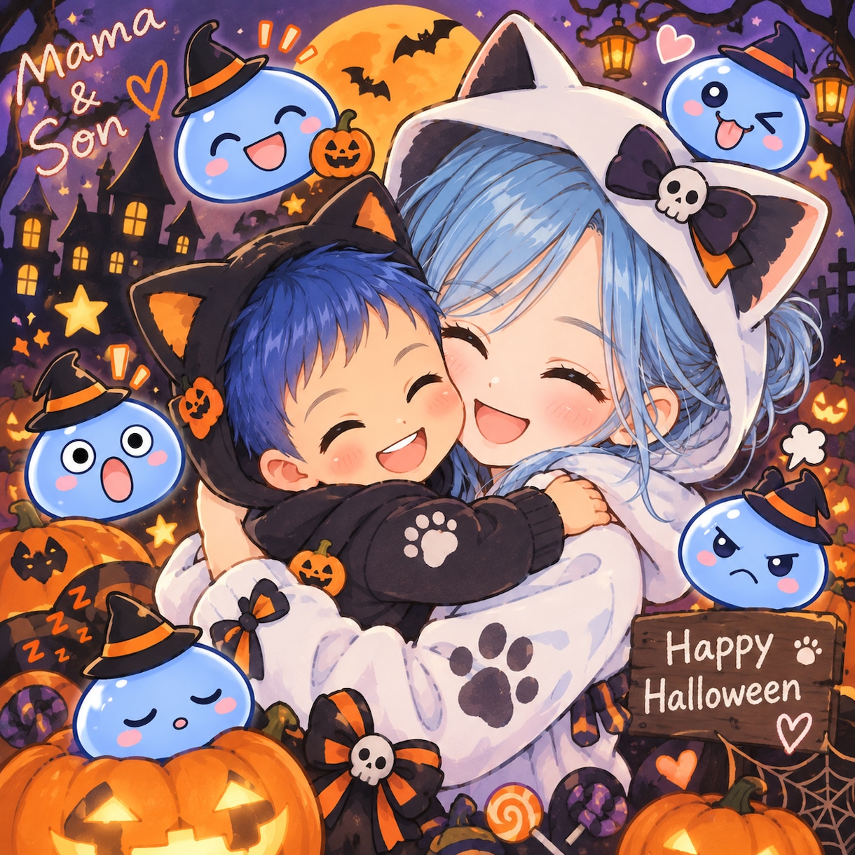 かわいくて親しみやすいロゴを制作します ハロウィン風キャラクターロゴを制作します イメージ1