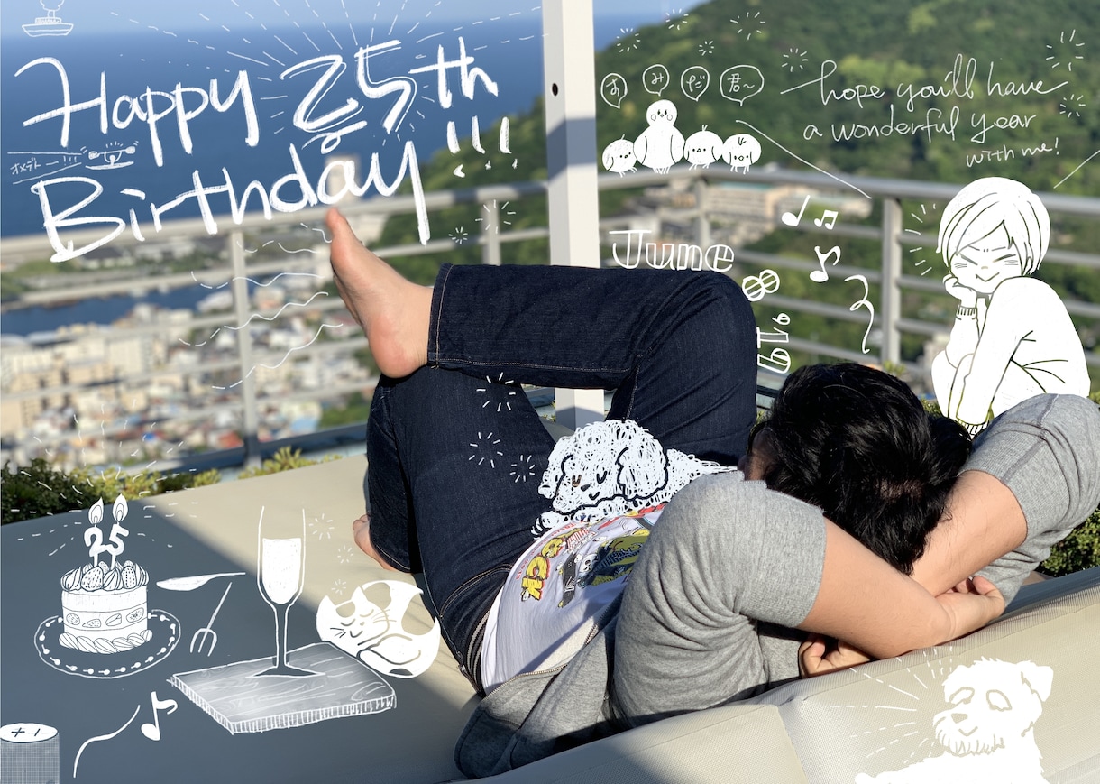 写真に文字やイラストを描き込みます 写真を活かしつつ文字やイラストも入れたい方へ イメージ2