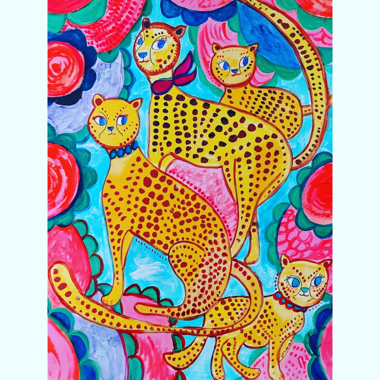 水彩画でお誕生日カード作成します お子様やお友達へ、世界で一枚の可愛いカードを作成します。 イメージ6