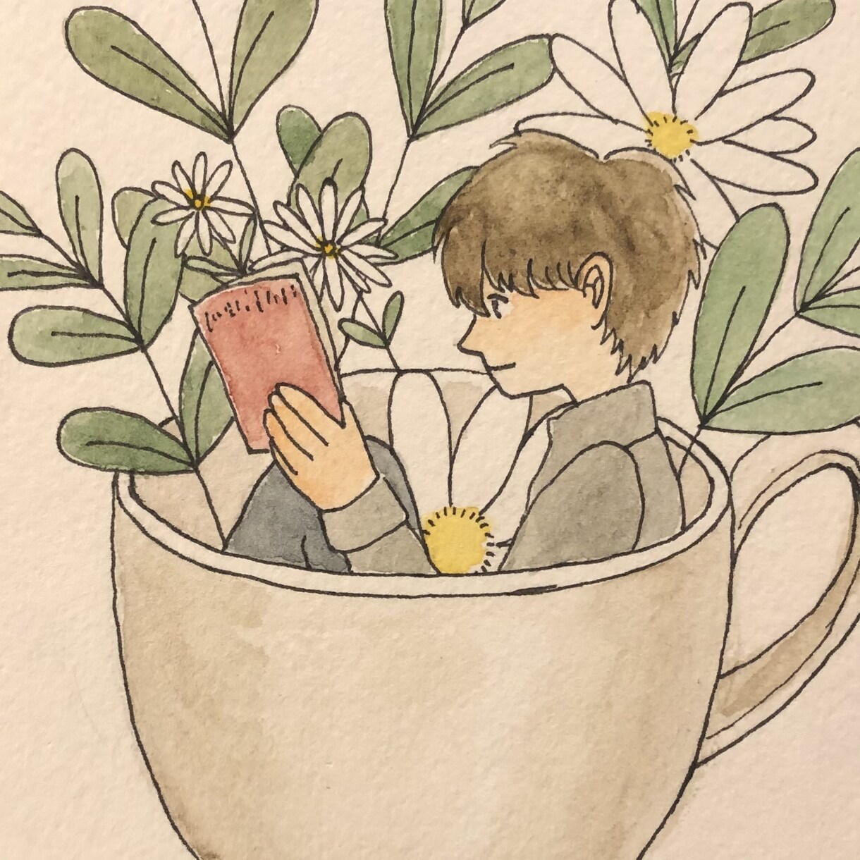 柔らかい雰囲気の似顔絵を描きます 記念日のプレゼントに。アナログで似顔絵をお描きします。 イメージ3