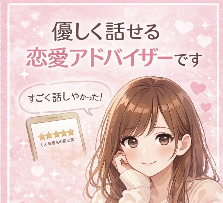 片思いの進め方電話で一緒に考えます 幸せになれる恋へ導きます。泣きたい夜も、あなたの味方です。 イメージ2