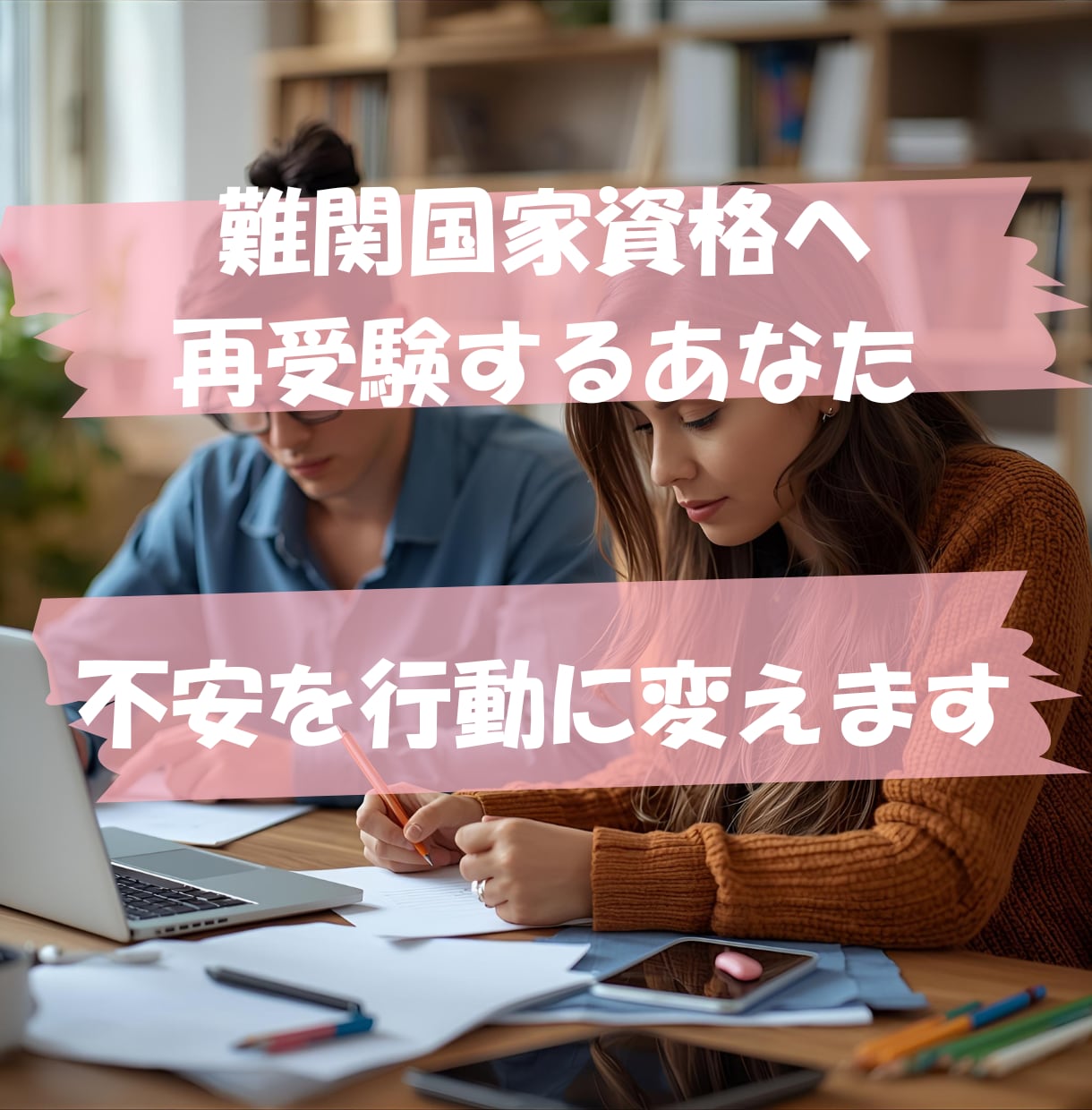 再受験専門｜不安と迷いを整理し合格まで伴走します もう一度挑戦したい。でも、前回と同じやり方では不安なあなたへ イメージ1