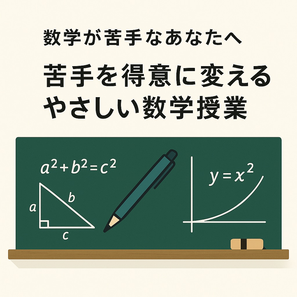 数学（高校レベル）基礎完成・苦手克服レッスンします 苦手な数学が「できる」に変わる　伴走型個別指導で志望校合格へ イメージ2