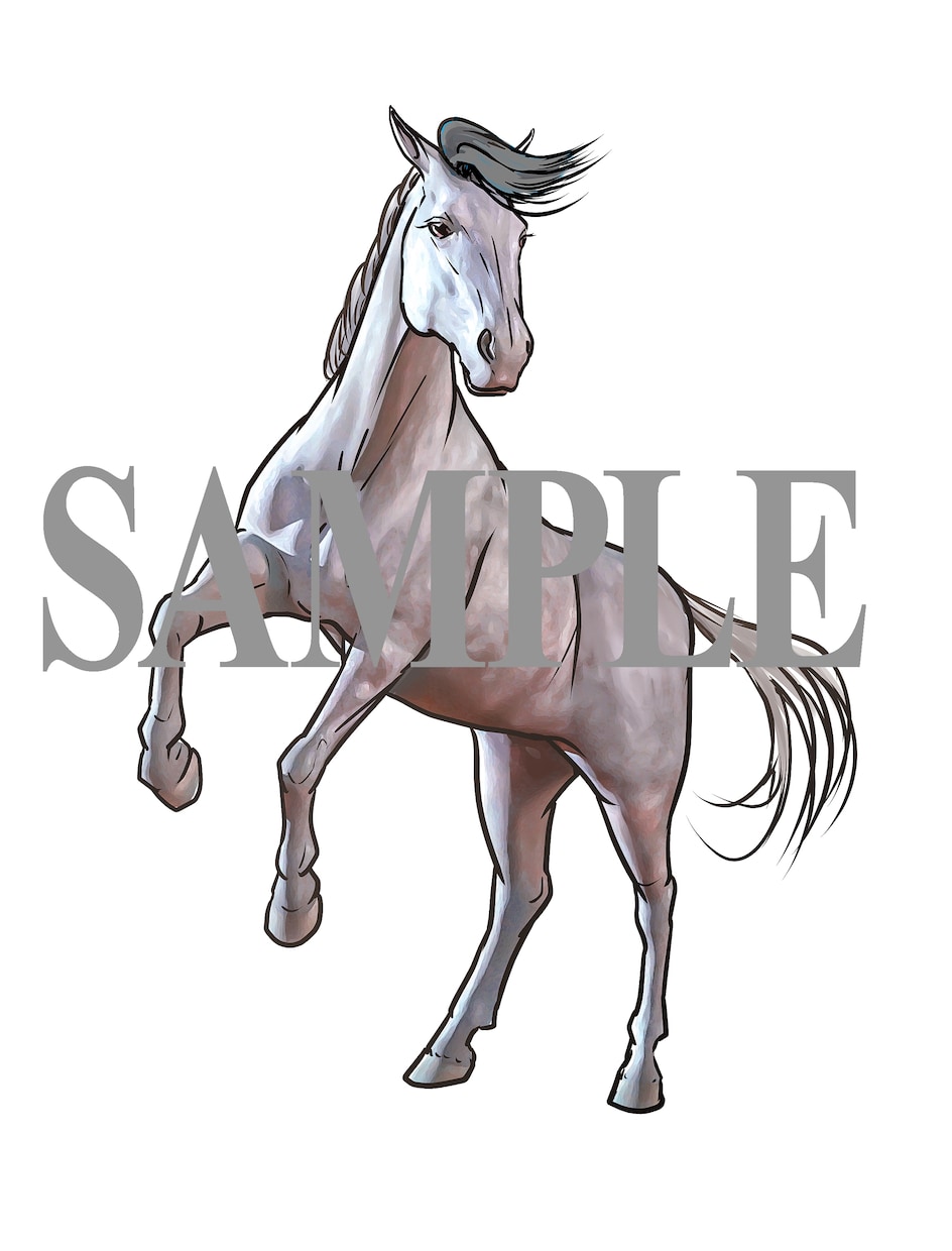 プロイラストレーターが馬のイラスト制作します 乗馬歴10年以上、元出版社専属イラストレーターが制作します！ イメージ1