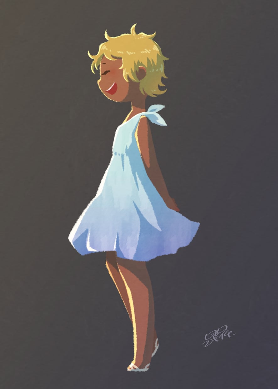 まんまるお顔イラスト描きます あったかくて可愛い、主線無しの５頭身イラスト イメージ4