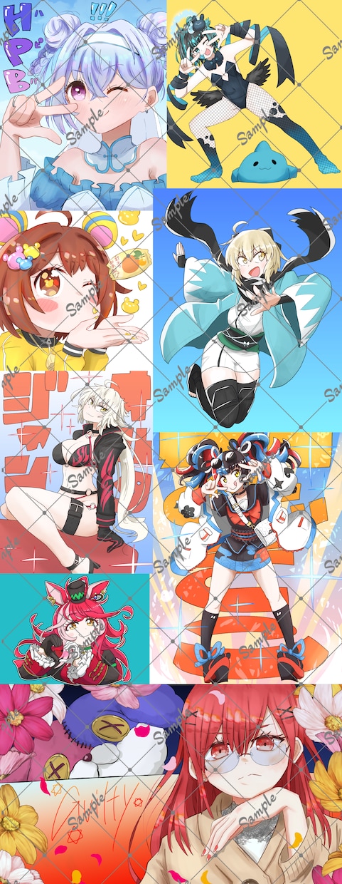 最短２日納品！キュート&ポップなイラスト描きます 配信、SNS、アイコン作成にいかがですか？ イメージ4