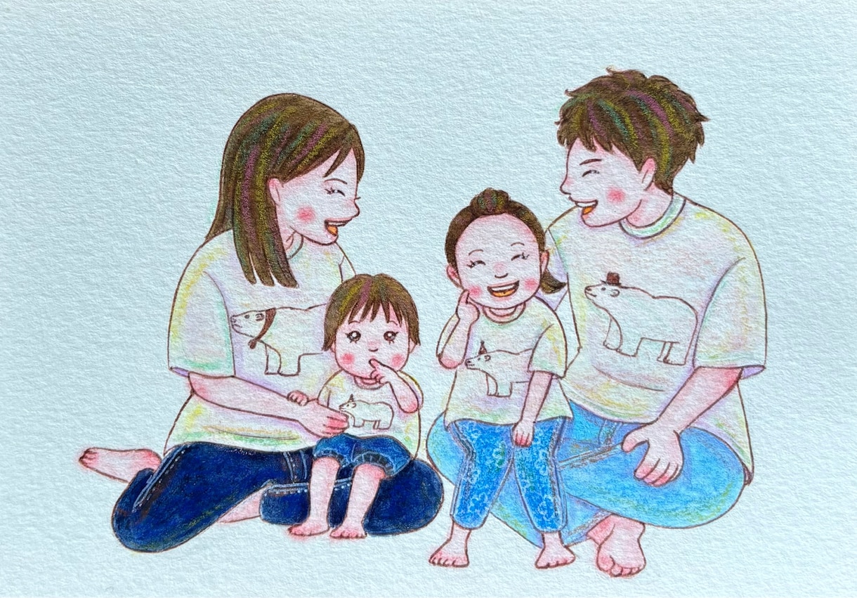 ふんわり可愛い♡似顔絵お描きします インテリアに✾贈り物に✾記念日に✾おすすめです♡ イメージ7